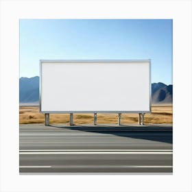 Mock Up Blank Billboard Roadside Advertising Large Outdoor Customizable Template Unprinted (20) Canvas Print