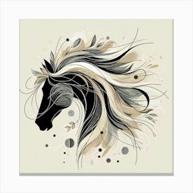 Creative Horse Beauty Illustration Nr 89 Canvas Print