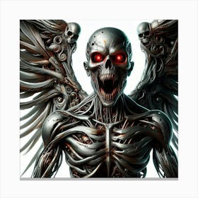 Skeleton With Wings 1 Canvas Print