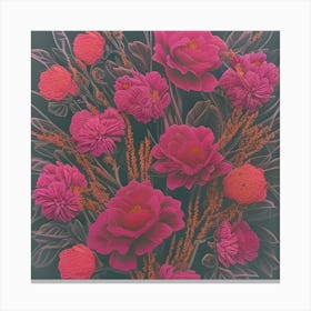 Vibrant Flowers Canvas Print