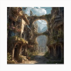 Fantasy City 33 Canvas Print