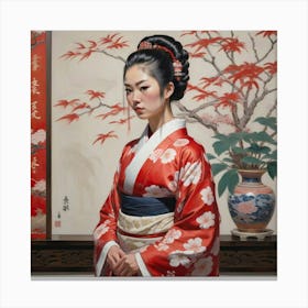 Asian Woman Canvas Print