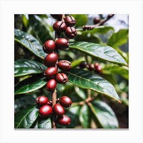 Coffee Beans On A Tree 49 Canvas Print