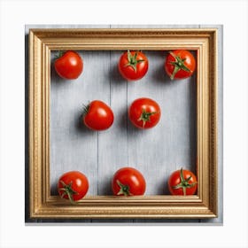 Tomatoes In A Frame 9 Canvas Print