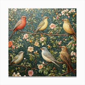 Birds On A Branch Art 38 Canvas Print