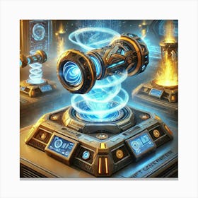 A Detailed Depiction Of Portable Rift Generators U Canvas Print