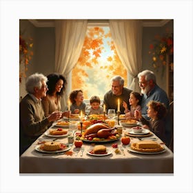 Thanksgiving Dinner Canvas Print