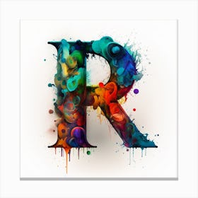 Letter R Canvas Print