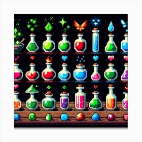 Pixel Art Canvas Print