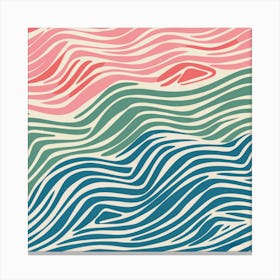 Wavy Waves Canvas Print
