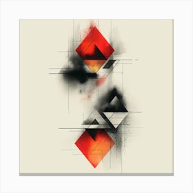 Geometric Triangles Canvas Print