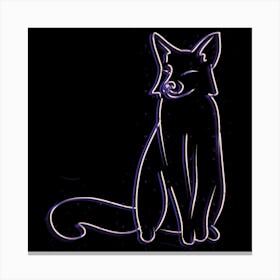 Foxxy purple Canvas Print