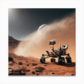 Mars Rover - Mars Stock Videos & Royalty-Free Footage Canvas Print