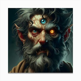 A Man Becoming Werewolf Canvas Print