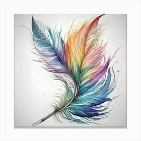 Feather Painting 16 Canvas Print