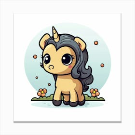 Cute Unicorn 104 Canvas Print