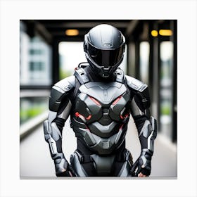 Futuristic Soldier 5 Canvas Print