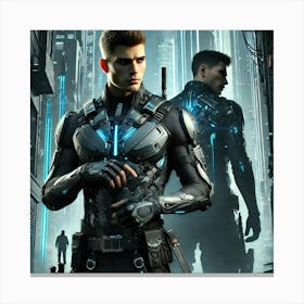 A Sci Fi Depiction Of Darius Krylov, A Conflicted Canvas Print