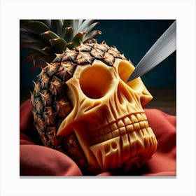 Pineapple Skull 1 Canvas Print
