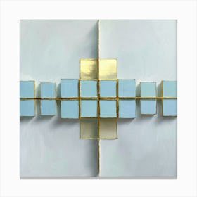 'Blue Squares' Canvas Print