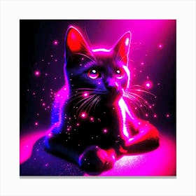 Feline Cat Creative Artwork Illustration 81 Canvas Print