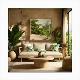 Tropical Living Room 46 Canvas Print