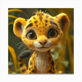 Cheetah Cub 1 Canvas Print