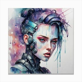 Robot Girl 3 Canvas Print