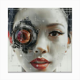 Futuristic Woman Canvas Print