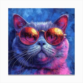 Cat With Sunglasses 1 Canvas Print