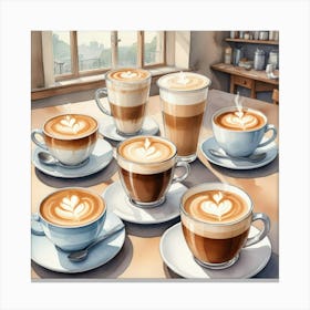 Latte Art 64 Canvas Print