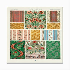 Collection Of Fabrics Canvas Print