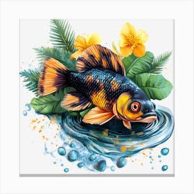 Goldfish 10 Leinwandbild