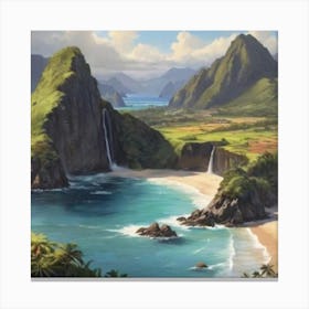 Hawaiian Landscape 3 Canvas Print