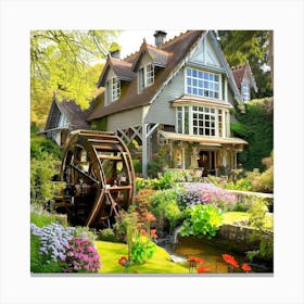 Classic woden house 5 Canvas Print