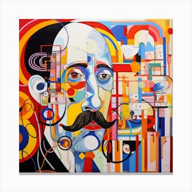 'The Man With The Mustache' Canvas Print