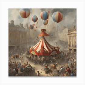 Circus In London Canvas Print
