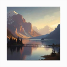 Landscape Painting 130 Canvas Print