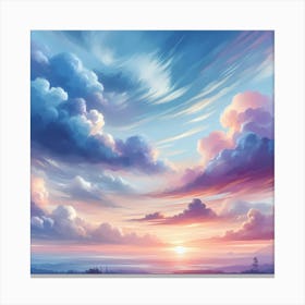 Sunset Clouds 2 Canvas Print