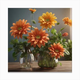 Gerbera Daisies 1 Canvas Print