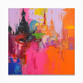 Abstract Travel Collection Myanmar 2 Canvas Print