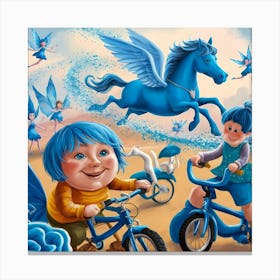 Blue Fairies Canvas Print