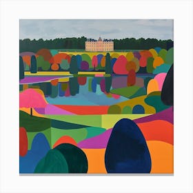 Colourful Gardens Château De Chantilly Gardens France 4 Canvas Print