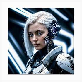 Futuristic Woman 42 Canvas Print