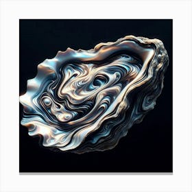 Abstract Oyster Canvas Print