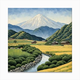 Japanese Landscape Painting (2) 2 Canvas Print