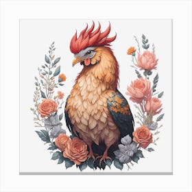 Beautiful Rooster (4) Canvas Print