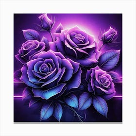 Purple Roses 47 Stampe su tela