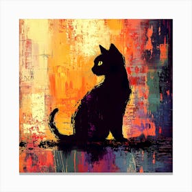 Black Cat Canvas Print