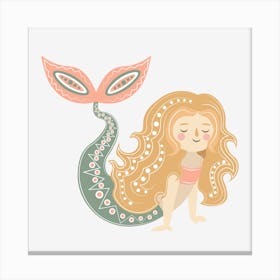 Boho Mermaid Canvas Print
